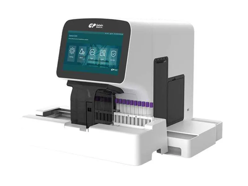 Inmunoensayo de fluorescencia seca completamente automatizado Getein 1200 para cardiología de alta sensibilidad Prueba de troponina