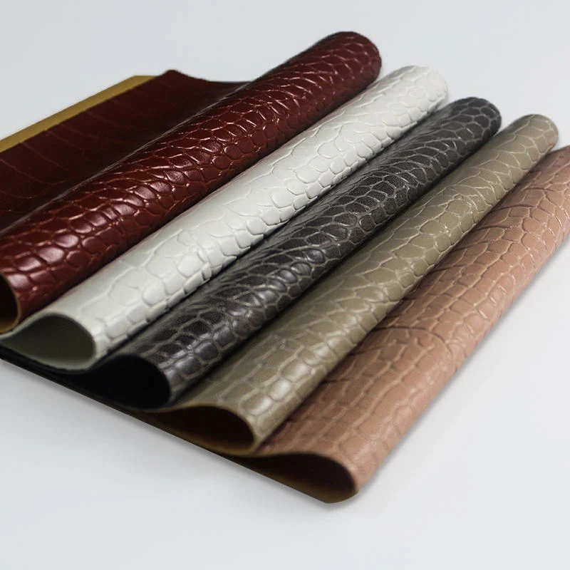 Rollos de cuero sintético de PVC tela Sofá material tejido Cuero