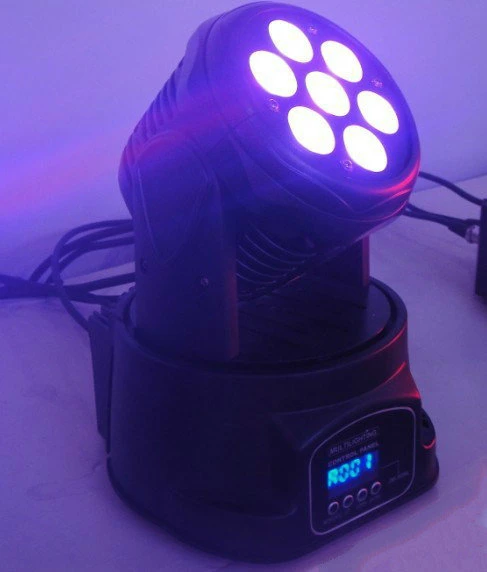 7*12W RGBW 4in1 LED Moving Head Wash Light