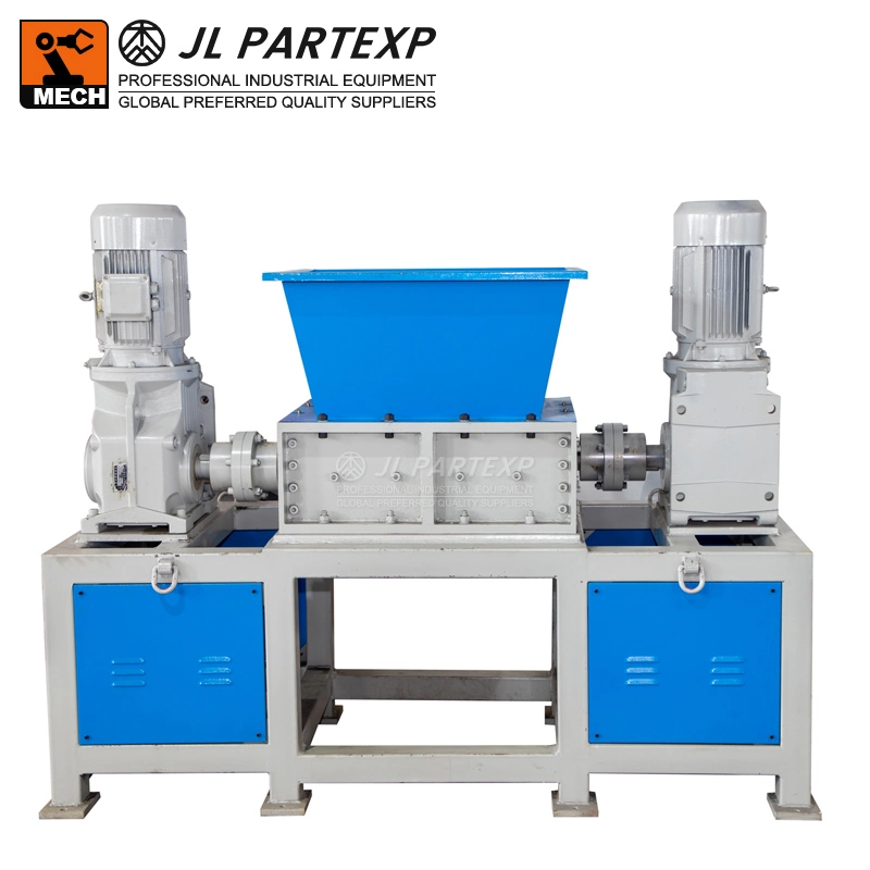 La máquina de trituración Industrial eje doble papel de los trozos de plástico de chatarra Reciclaje de equipos de trituradoras