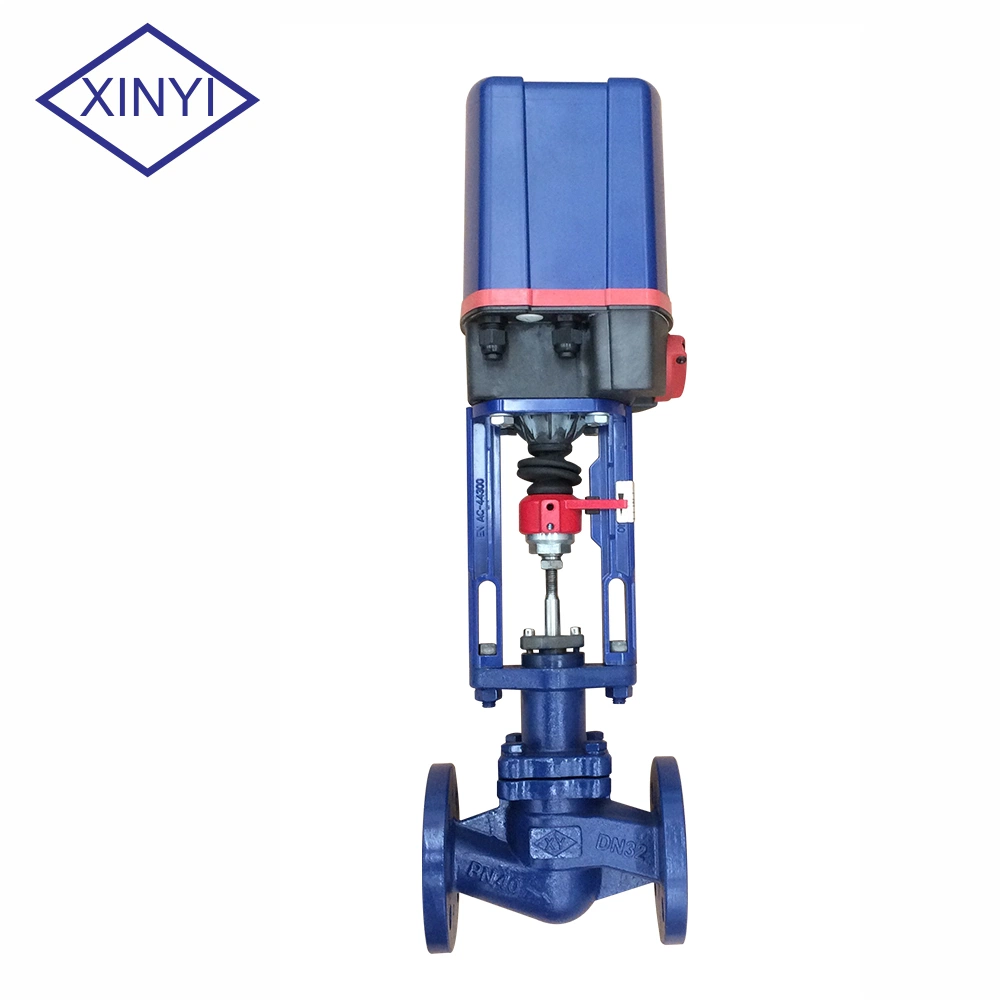 Pn40 Air Electric Actuator Control Medium Pressure Steam Control Regulating Valve Used on Setting Machine