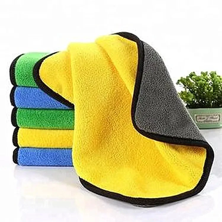 Strong Water Absorption Coral Velvet Cleaning Cloth Microfiber Towel for Car Cleaning 800GSM