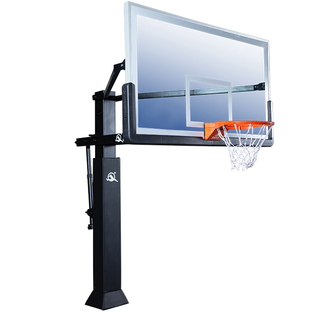 Height Adjustable Backboard Portable Free Standing Basketball Hoops Net System on Wheels