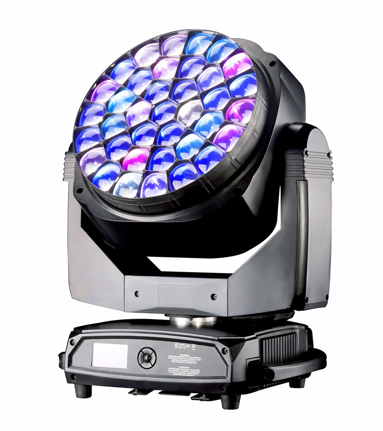 DJ Lights professionnel 37*15W Bee Eye Sharp Wash LED Zoom LED Disco Lights de tête mobile pour éclairage de scène