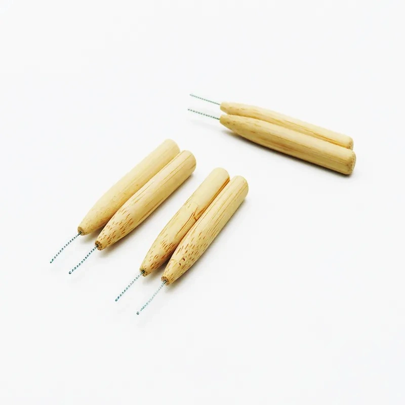 Eco friendly dente biodegradável Bamboo Pick Dental Oral Gum Care Fornece escova Interdental Bamboo