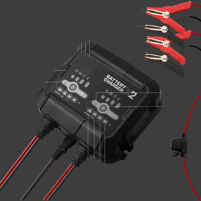 12 V para e inversor de ácido de chumbo 12 V lítio 3 48 V, bicicleta elétrica, 10 a, Auto Car Power, 20 V, 220 V. Com 1 carregador de bateria