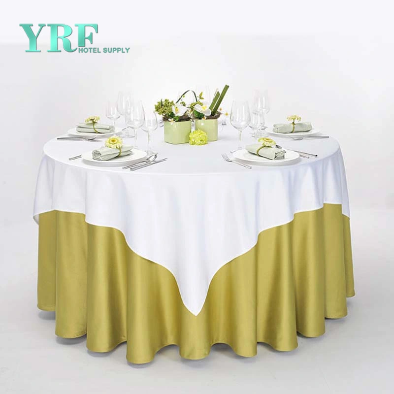 High quality/High cost performance  Wedding Banquet Fancy 120/132inch Round Table Clothes