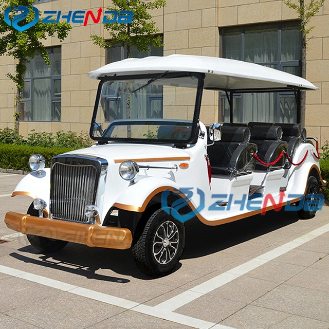 The Electric Sightseeing Bus Car Retro Cars for Sale Golf Four-Wheel Drive Battery Operated