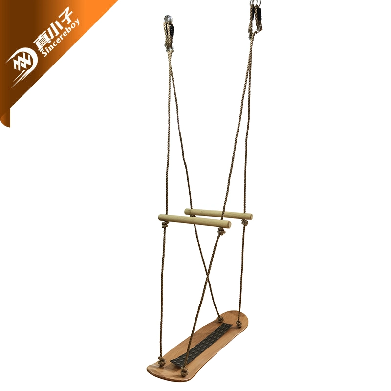 Swing Outdoor Indoor Balcony Bedroom Homestay Children Adult Single Double Skateboard Wood Elm Swing Board