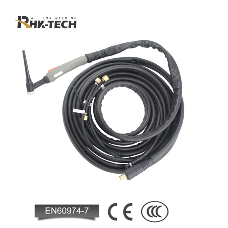 Rhk TIG18 Interruptor reemplazable por el OEM 4m 8m de longitud de 320 amperios DC 240AC AMP Argón refrigerado por agua de la Antorcha de soldadura TIG