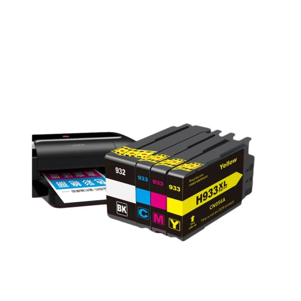 Tinteiro para jato de tinta 932 XL compatível com cores Premium 933XL para HP932 para impressora HP Officejet 7610 7510 7110