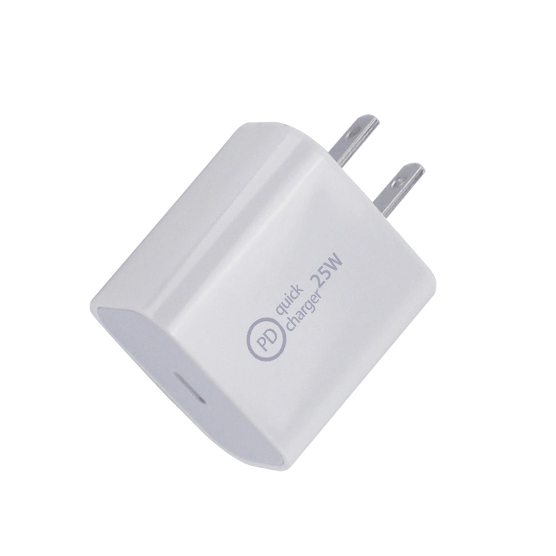 Meilleure vente Adaptateur USB C de charge rapide PD 25W avec prise EU, chargeur mural PD pour téléphone portable/ordinateur portable.