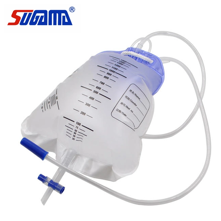 China OEM Adult Female Sterile Urine Drainage Bag 1500ml