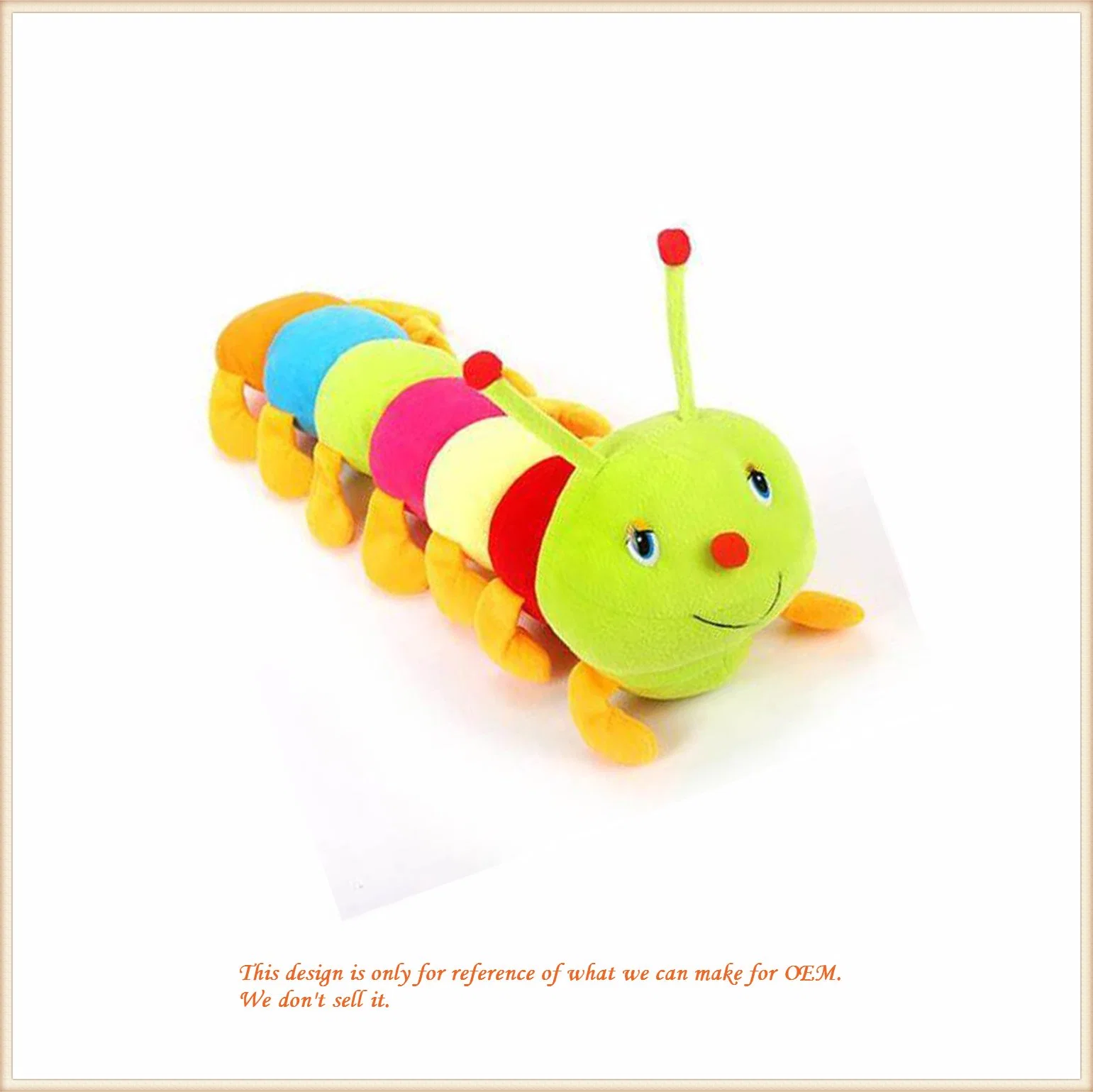 Caterpillar Plush Pet Toy Soft Animal Toys for Home Decoration