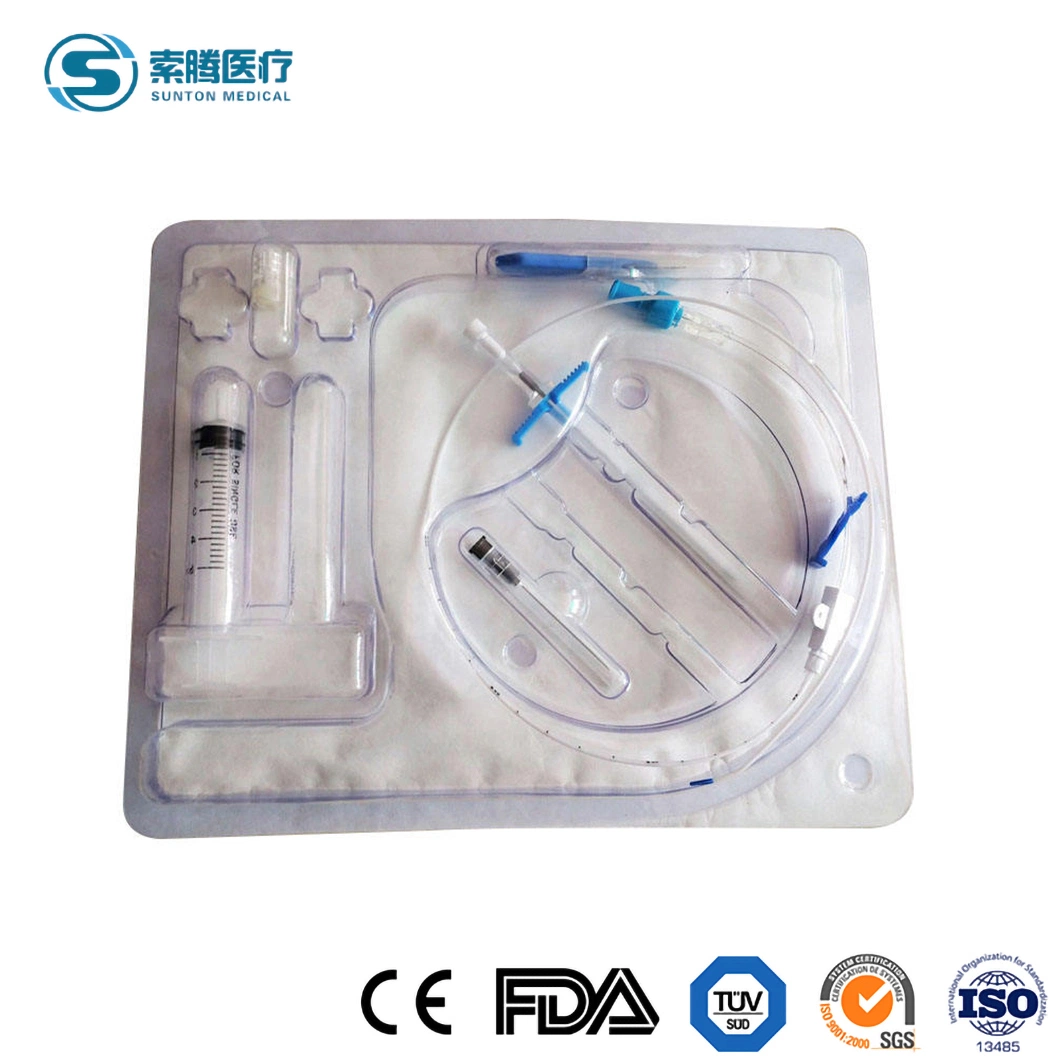 Cathéter veineux central antimicrobiens Sunton Kits de CVC de la Chine cathéter veineux central Kit stérile Factory de grade médical kit de cathéter veineux central