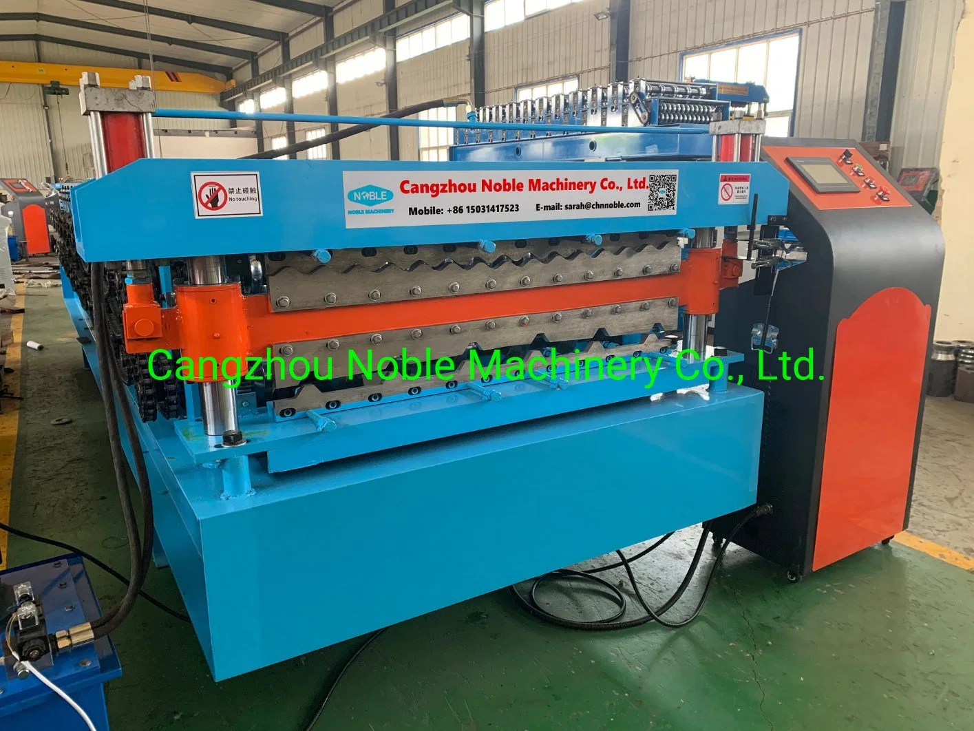 Double Layer Trapezoidal Roofing Sheet Profile Roll Forming Making Machine