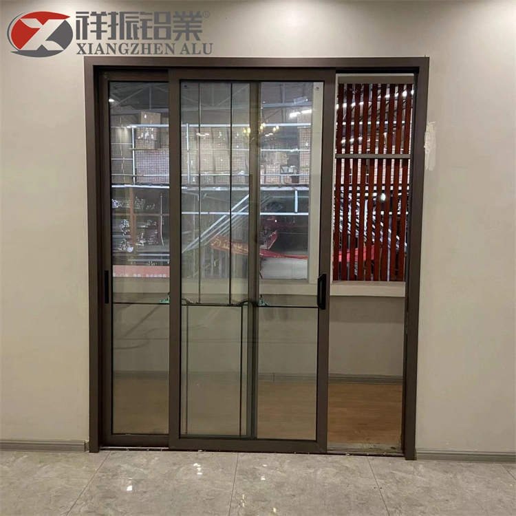 Commercial Intelligent Disinfection Door Coplanar Sliding Door System Aluminum Sliding Door with Two Track Slider Roller Door