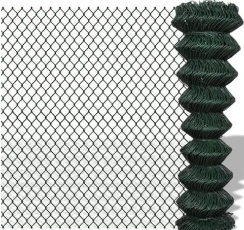 Malla De Alambre Galvanizado Eslab&oacute; N De Cadena/PVC Coated Chain Link Mesh Fence/9 Gauge 5*5cm 6 Feet Galvanized Diamond Mesh Wire Chain Link Fence