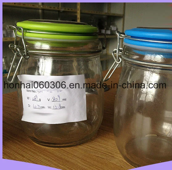 Mason Jar de vidrio con tapa de plástico/fermentar y almacenar el té de Kombucha o kéfir/uso para el enlatado, almacenar, decapado y la preservación de lavavajillas, la Junta de la camisa del hermético