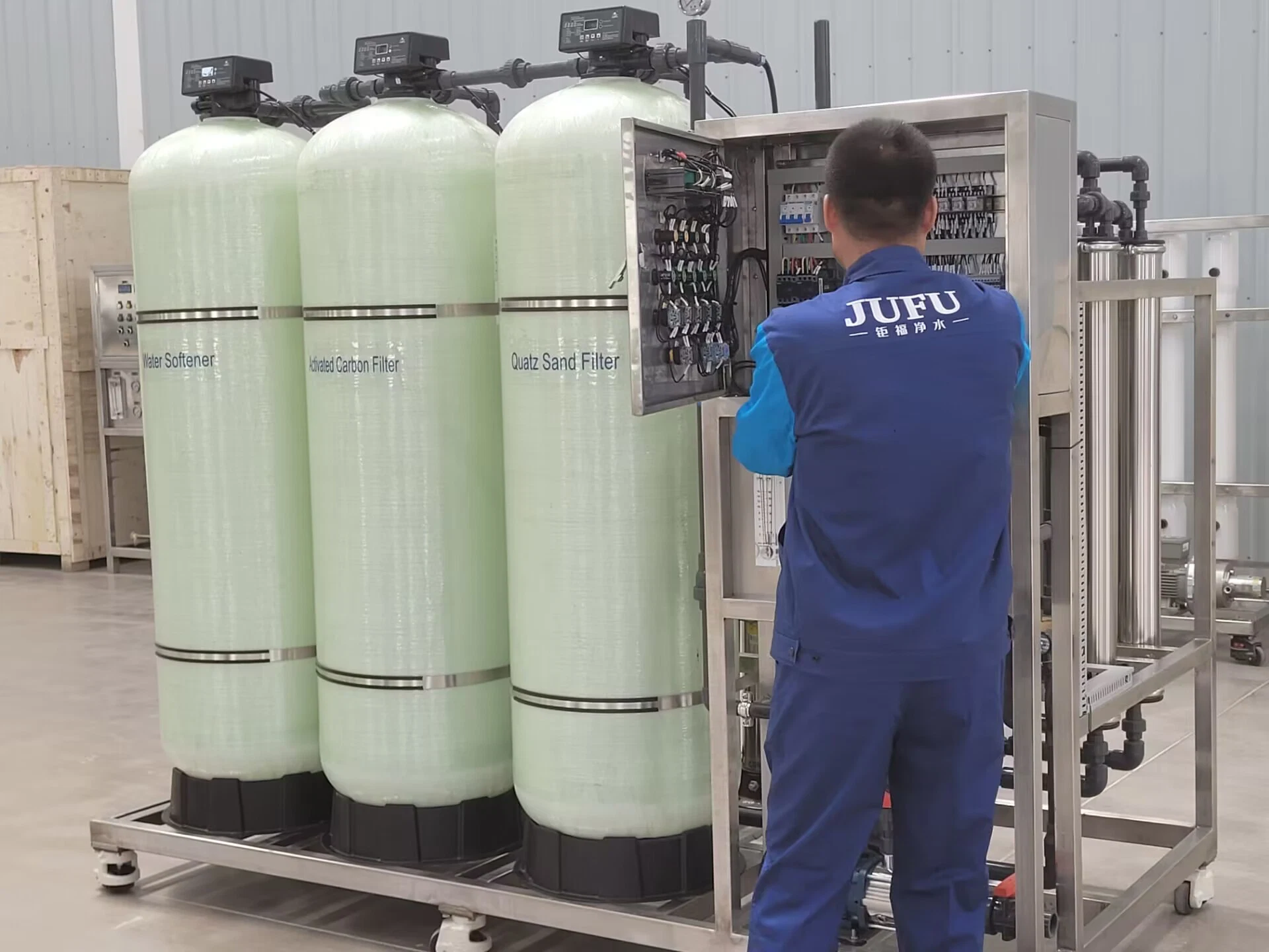 3000lph Water Purification RO System for Farm Irrigation Water Desalination Machines Osmosis