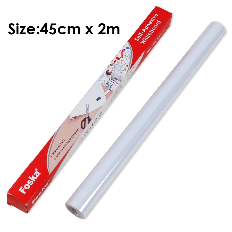 Foska 2m PVC Self-Adhesive Whiteboard