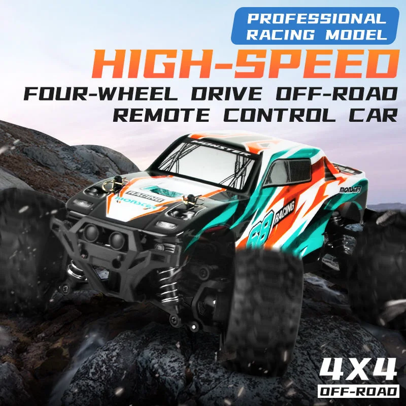 1: 18 Scale RC Cross Country Climbing Cars Four Wheel Driving Model Vehicles Remote Control High Speed Car Toy for Kids Adults