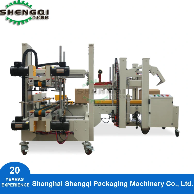 Totalmente automático Caja de alta velocidad de la Cinta de cartón máquina de sellado sellador Erector