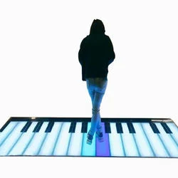 3D Display Mirror Screen Outdoor Party Event Use Dancing Piano DJ Disco RGB Tiles Lamp LED Lights Wedding Dance Floors2 Buyers