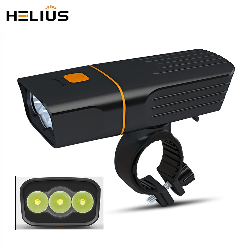 3*T6 L2 LED 3000lm High Power 360 Rotatable Type-C Input Output Bicycle Accessories Parts Equipment Flashlight Bicycle Light