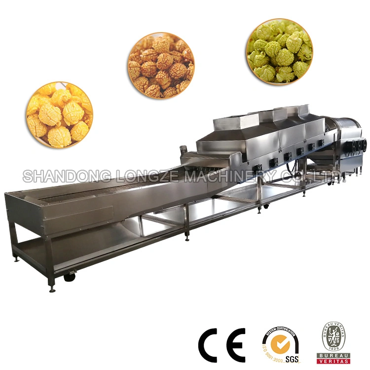 Commercial Gas Pop Corn Manufacturing Machines for Industry Popcorn Production Processing Machinery Line