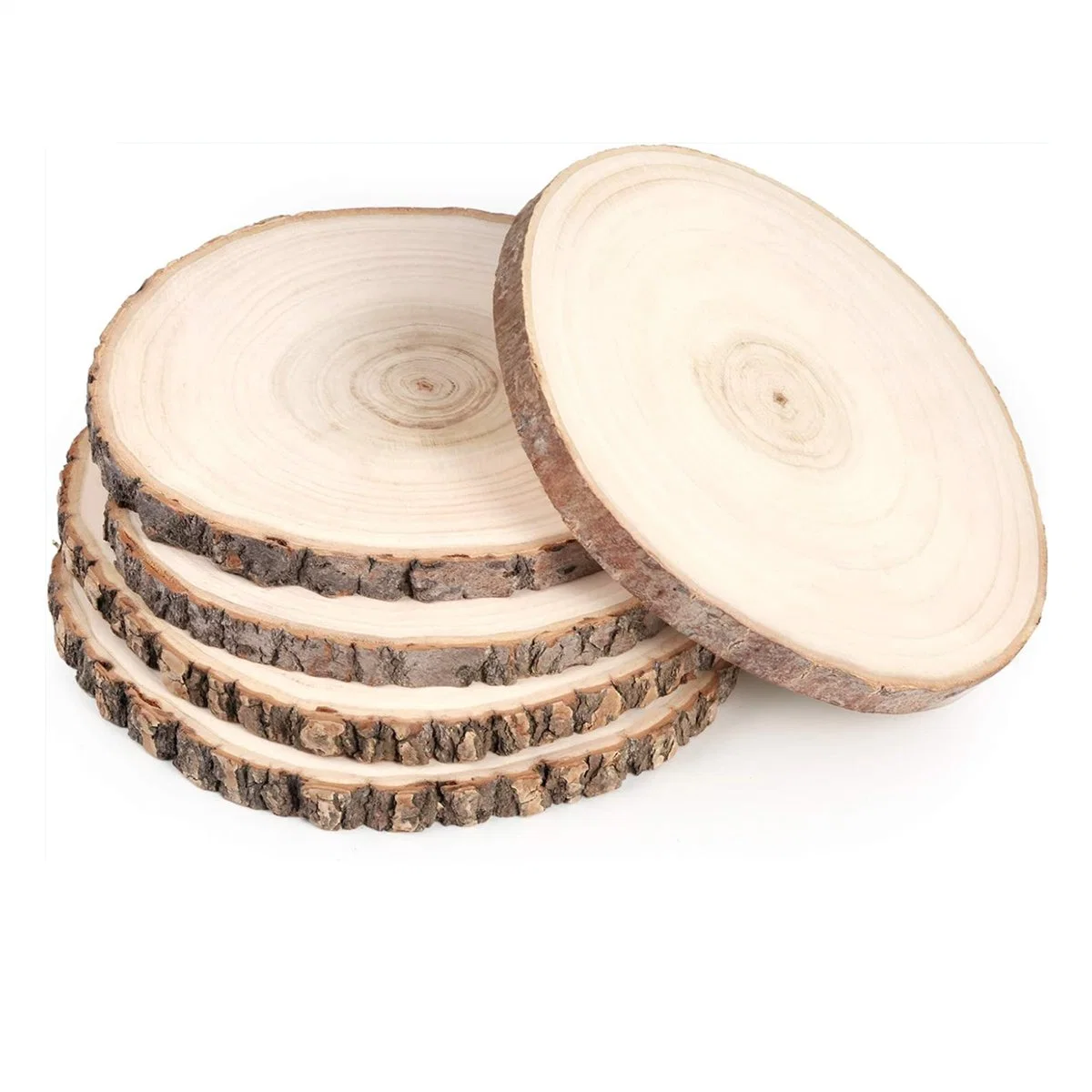 Large Size Natural Wooden Round Card Slices Wedding Decorations DIY Craft