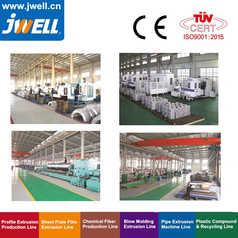 Customized Jwell Extrusion Factory Custom Wood Plastic Composite PP PE PC ABS PE WPC UPVC PVC Floor Window Door Plate/Panel/Frame/Profile Production Line