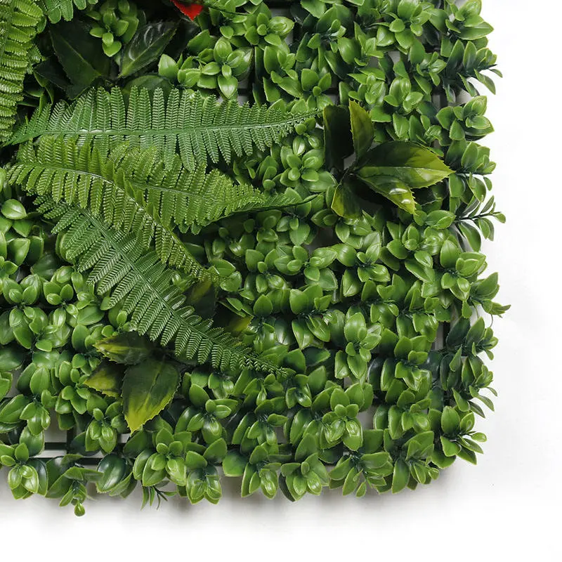 Wholesale/Supplier Vertical Garden Decoration Plastic Boxwood Hedge Panel Greenery Bushes Artificial Wall Hanging Grass Mat Green Plant