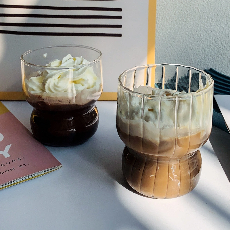 Alto Borosilicato claro beber Café helado Copa de vidrio Café expreso Tazas de vidrio