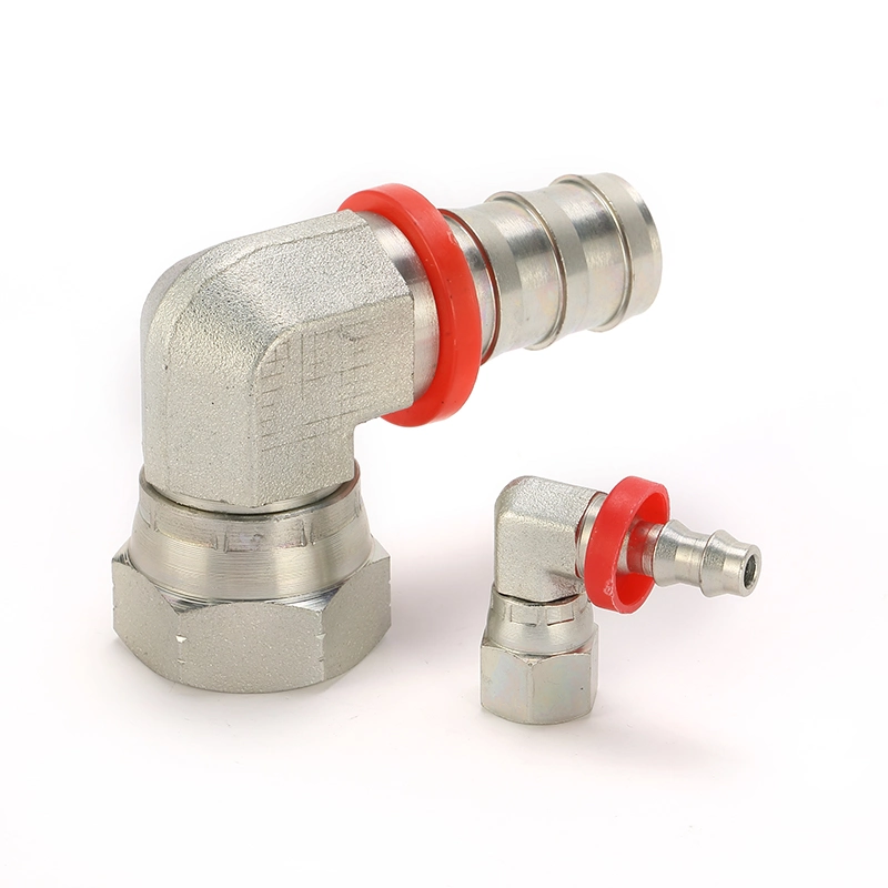 Male Jic 74deg Cone Seal 90deg Elbow Compact Socketless Hose Fitting