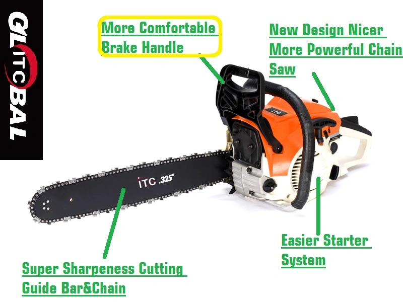 Italy-Style Design-49.2cc/2200W-Professional Garden-Power Tools-Gasoline Chain Saw