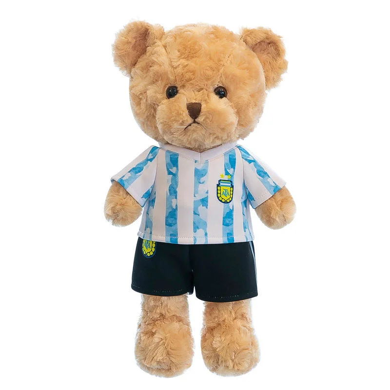 Wholesale New 2023 Word Cup mignon football Teddy Bear bourré Cadeaux animaux Toyss