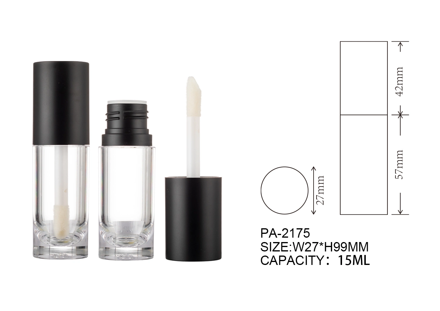 PA-2175 New Gel Blush Bottle Concealer Tube Liquid Powder Container Plastic Cosmetic Packaging Tubes Lip Glaze Case Customized Concealer Bottle Lip Gloss Tube