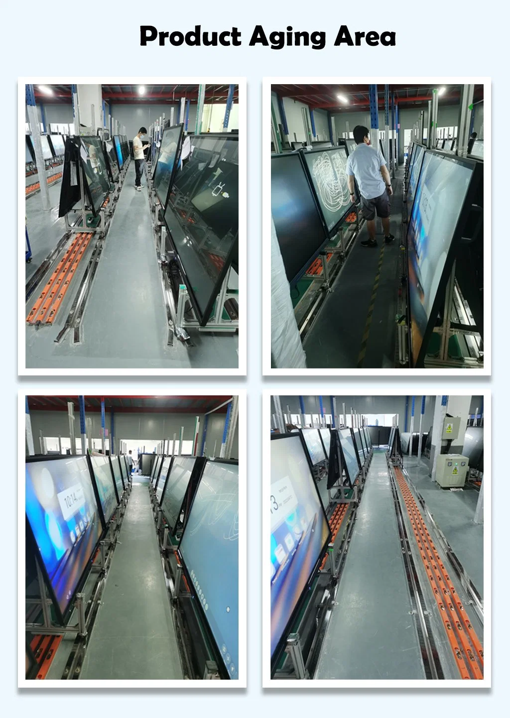 LED Monitor 3840*2160 4K Finger Touch Dual System Android Windows Meeting Interactive Flat Panel Teaching Smart Board 65, 75, 85, 86, 98 Accept OEM / ODM