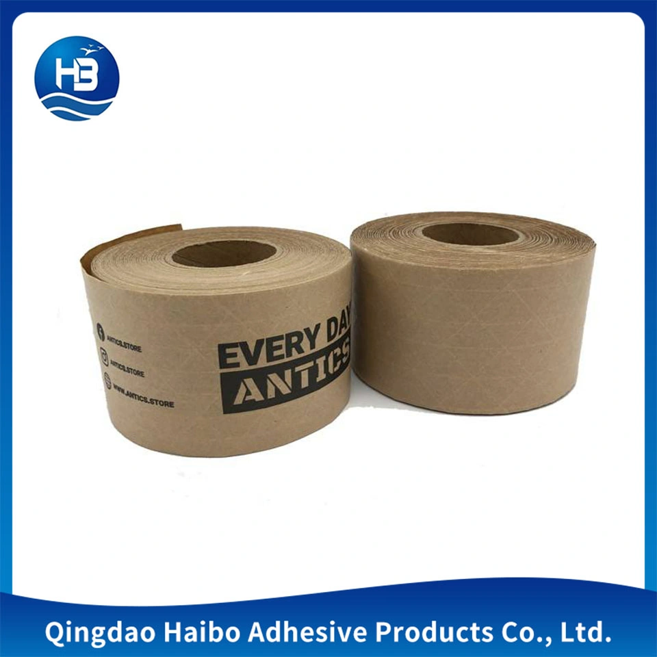 Craft Kraft Tape Custom Japanese Eco Friendly Custom Printed Brown Craft Self Adhesive Kraft Paper Packing Gummed Tape