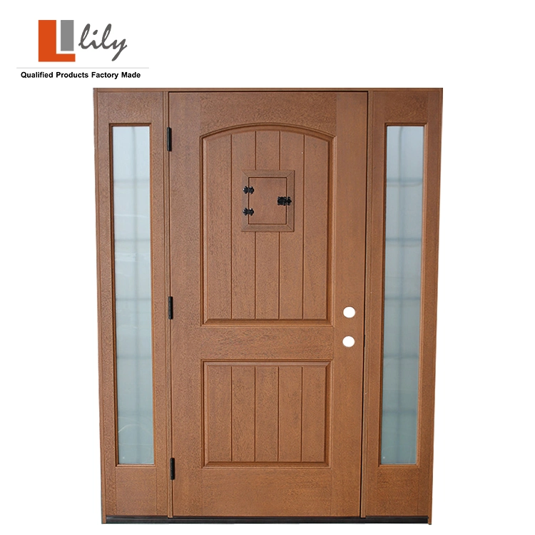 36in X80in Wholesale/Supplier Waterproof Exterior Fiberglass/FRP/GRP/SMC Door with Frame for Home Canada Us Market