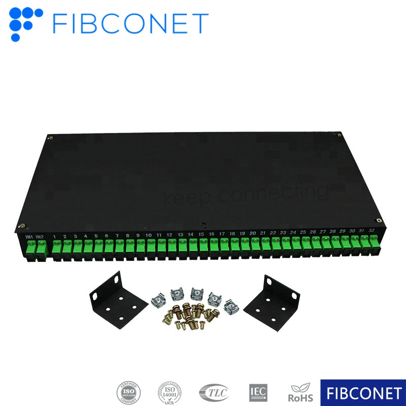 Empalme de fibra óptica FTTH Rack-Mounted Pactch del Panel de 24 fo ODF Slidable trama de distribución óptica