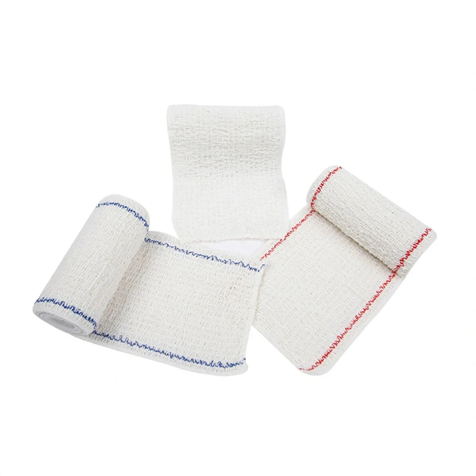 Wholesale/Supplier Medical High Elastic Cotton Disposable Crepe Bandage with Clips