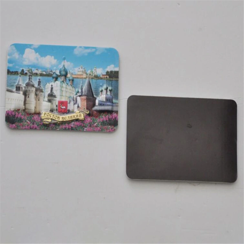 Full Color Printed Custom Plastic PVC Souvenir Fridge Magnet