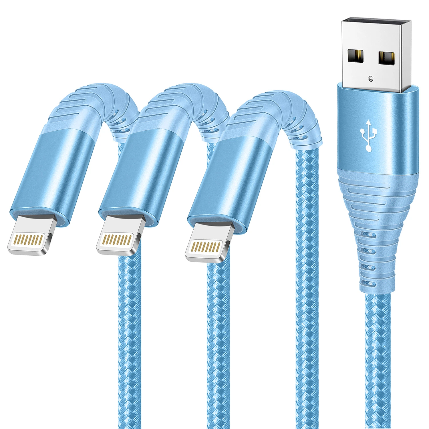 Hot Sale New Nylon Braided USB Lightning Cable for iPhone 11 12 13 14 Durable Braided USB Fast Charging Mobile Cable Mobile Phone Cable Wholesale/Supplier
