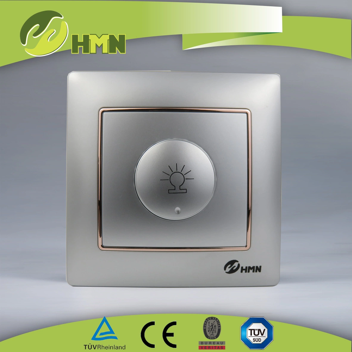 CE/TUV/CB Certified European Standard Rotate On Off  Light dimmer Switch