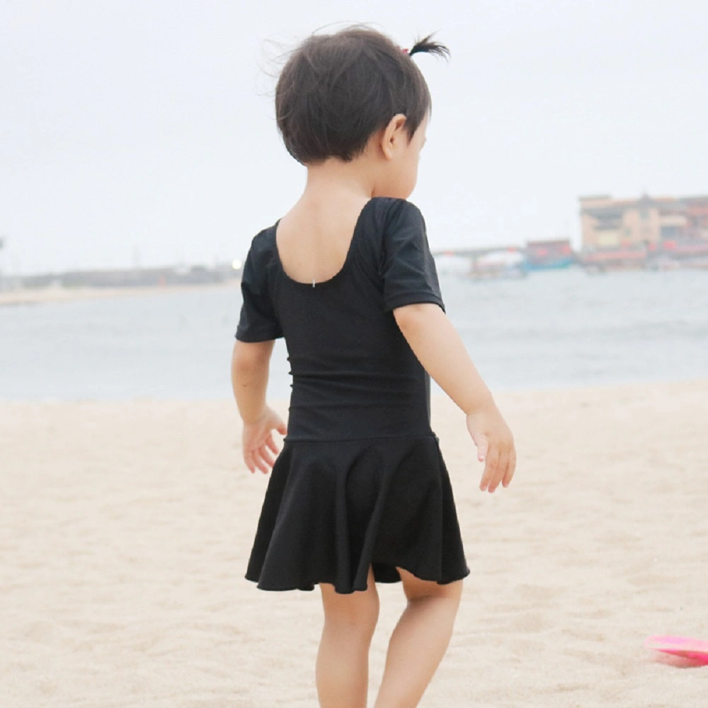 Basic Moves Short Sleeve Leotard with Attached Skirt Wbb17480