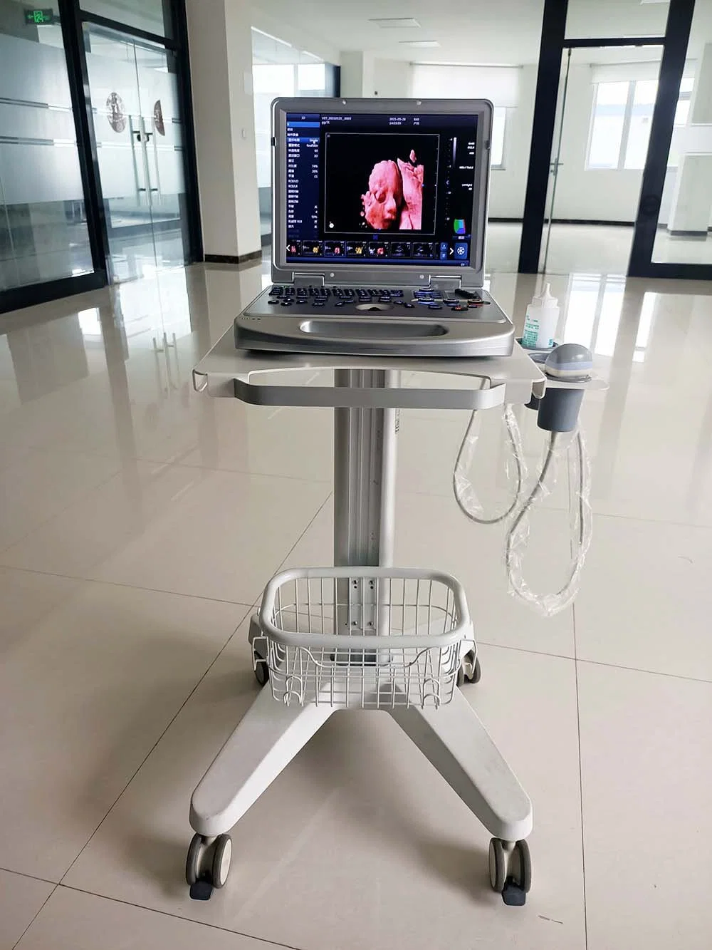 15 Inch LED Medical Display Able to Reverse It Above 160 Degree Portable Ultrasound Machine