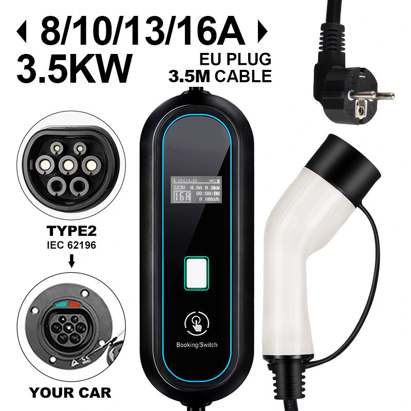 3.5kw 7kw AC EV Charger Type 2 or Type 1 Plug Wallbox Fast Electric Vehicle EV Charging Stations