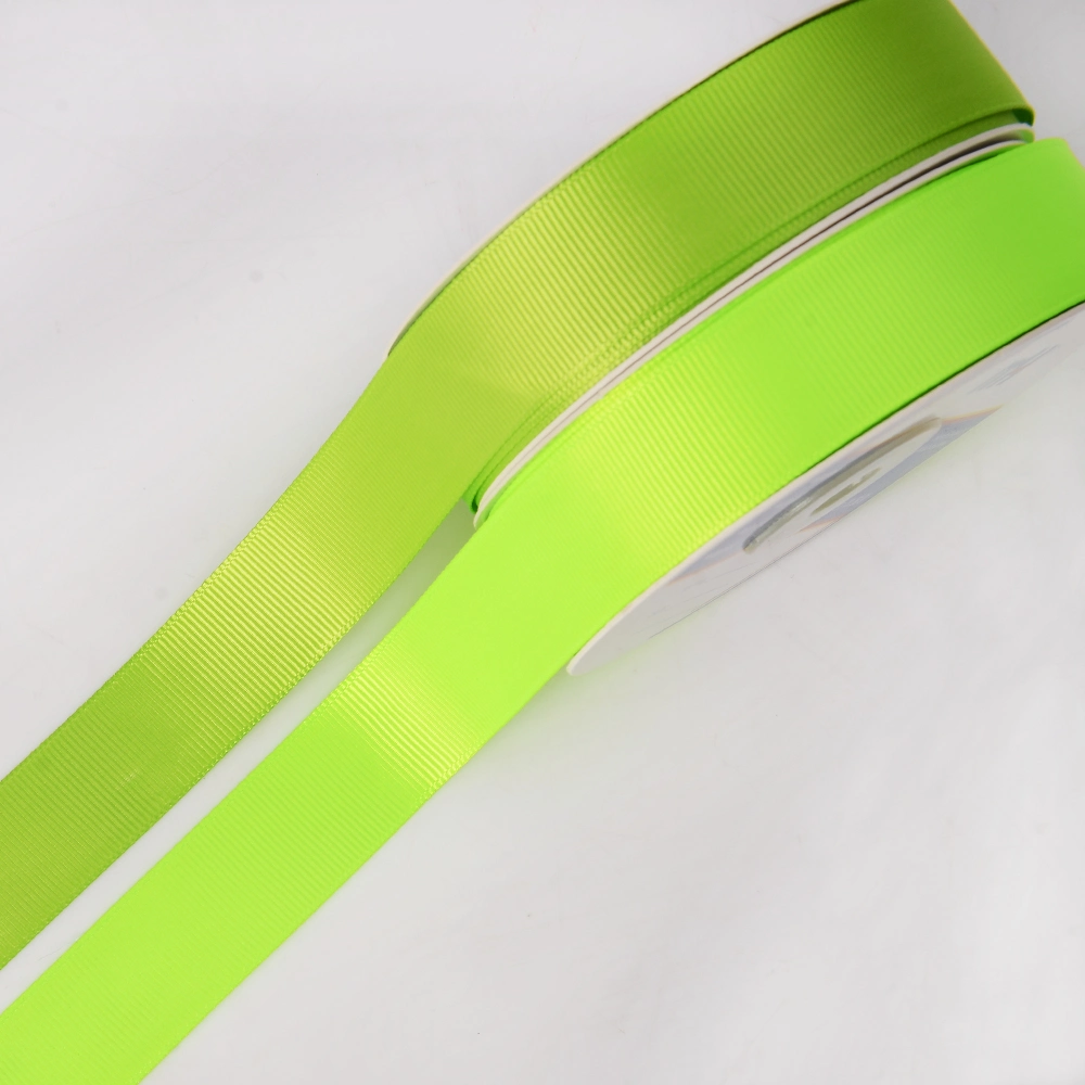 Solid Color 7/8 Inch Polyester Grosgrain Ribbon Garment Accessories Wholesale/Supplier